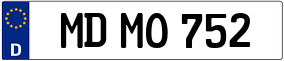 Trailer License Plate
